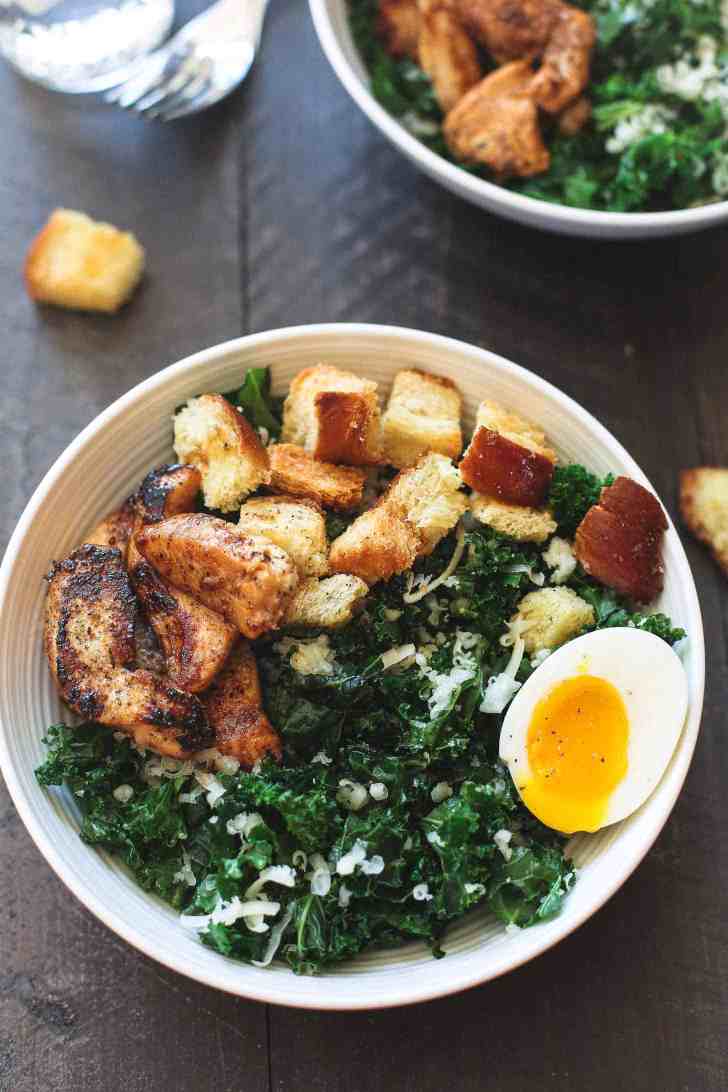 Organic Kale, Egg, & Free Range Chicken Salad